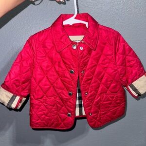 Girls Burberry Quilted Jacket